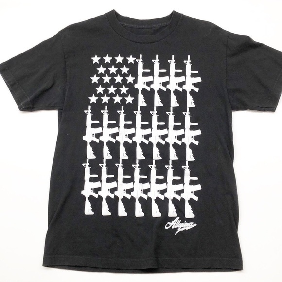 Allegiance Clothing Co. American flag patriot gun tshirt - Picture 1 of 4